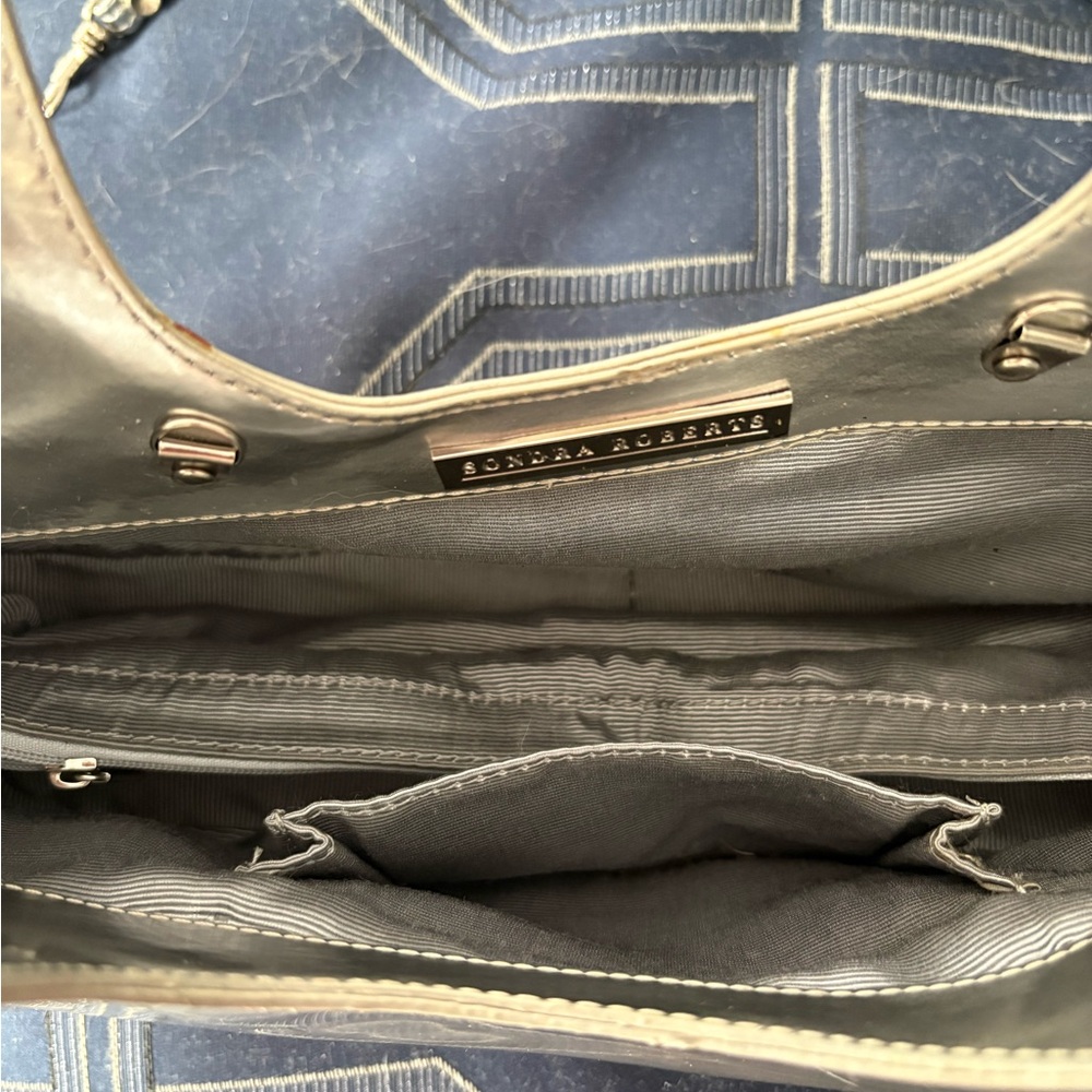 Sondra Roberts Metallic Silver Two Way Bag - Picture 12 of 14